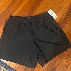 Island Escape Plus Size Swim Shorts Black Swimsuit Separates 16W New